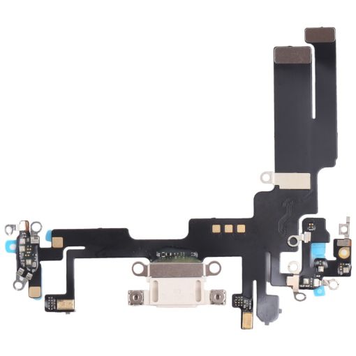 iPhone 14 Charging Port Flex Cable (White) - 1