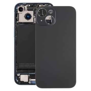 iPhone 15 Black Glass Battery Back Cover - 1