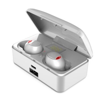G10 TWS Bluetooth 5.0 Earphone with Charging Box & HD Call (White) - 1