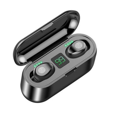 F9 TWS V5.0 Wireless Bluetooth Headset with Charging Case - 1