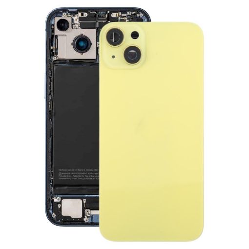 iPhone 14 Plus EU Back Cover with Frame (Yellow) - 1