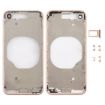 iPhone 8 Gold Transparent Back Cover with Lens & SIM Tray - 1
