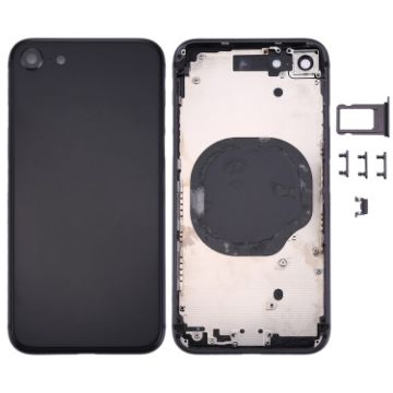 iPhone 8 Black Back Housing Cover - 1