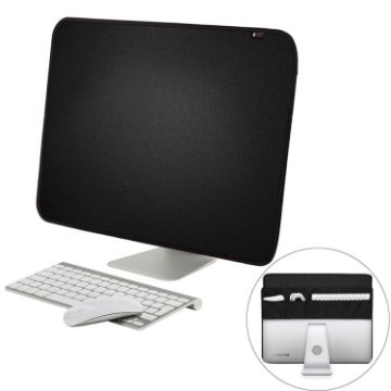 21" iMac Dustproof Cover with Pocket, 54.5x38.1cm, Black - 1