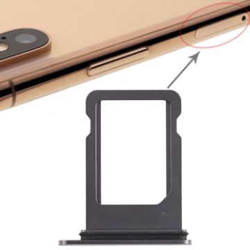 iPhone XS SIM Card Tray (Single SIM, Black) - 1