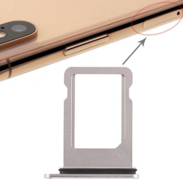iPhone XS SIM Card Tray (Single SIM, White) - 1