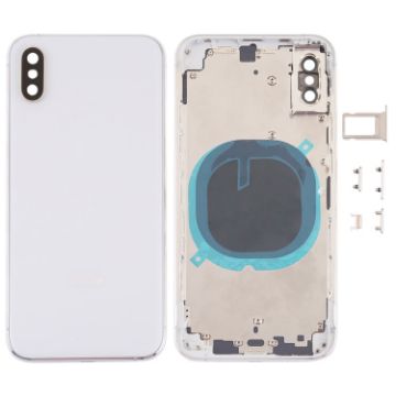 iPhone XS White Back Cover with Lens, SIM Tray & Side Keys - 1
