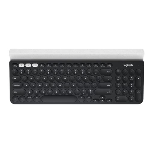 Logitech K780 Wireless Keyboard: Bluetooth + Unifying, Black, Stand - 1