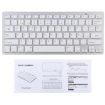 Ultra-thin WB-8022 Wireless Bluetooth Keyboard, Spanish Keys, Silver - 5
