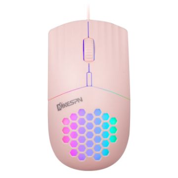 MKESPN SXS-838 Pink RGB Type-C Wired Mouse - 1