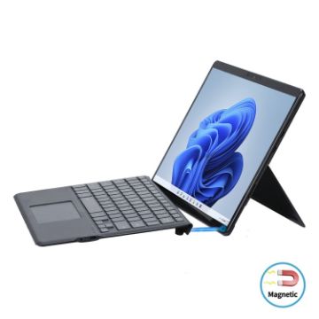 Surface Pro 8 Colorful Backlit Bluetooth Keyboard Case with Pen Slot - 1