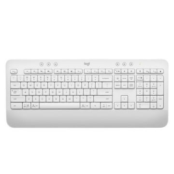 Logitech K650 Wireless Dual Mode Silent Keyboard - White - 1