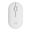 Logitech Pebble Thin Wireless Bluetooth Mouse, 1000DPI, White - 2