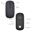 HXSJ M90 Ultrathin Mute Rechargeable Wireless Bluetooth Mouse Black - 3