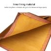 Genuine Leather Business Laptop Bag for 13" and Below (Brown) - 4