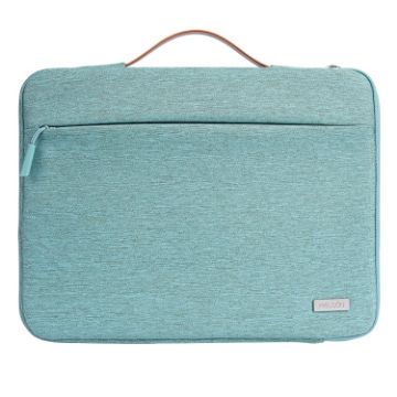 Green Waterproof 16" Laptop Sleeve Bag with Zipper - 1
