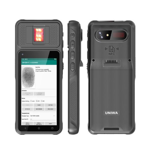 UNIWA F501 Handheld Scanner Phone, 2GB+32GB, Android 12, 4G, Black - 1