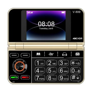 SOYES V-899, 2.4" & 2.8" Display, 32MB+64MB, 2G Dual SIM, Gold - 1