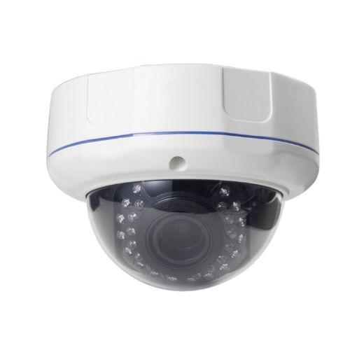 5MP Auto Focus POE Dome Camera with 4x Zoom, 2.8-12MM Lens (White) - 1