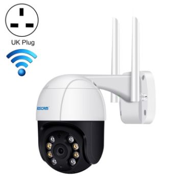 ESCAM QF218 1080P AI Detection WiFi IP Camera, IP66 Waterproof, UK Plug - 1