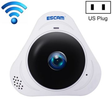 ESCAM Q8 960P 360 WiFi IP Camera, Motion/Night Vision, US Plug - 1