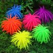 Simulation Sea Urchin Ball Coral, Small, 7cm, Yellow Aquarium Decor - 2