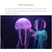 Silicone Fluorescent Jellyfish Aquarium Decoration 5*17cm (Blue) - 3