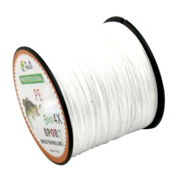 HENGJIA 80LB 500m Strong 4-Strand Braid PE Fishing/Kite Line (White) - 1