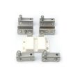 Double Door Glass Cabinet Hinge - Touching Exhibition Clip - 2