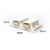 Double Door Glass Cabinet Hinge - Touching Exhibition Clip - 4