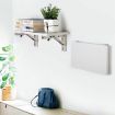 14" Wall-Mounted Foldable Stainless Steel Shelf for Dining Table - 6