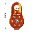 XINDA XD-8610 Orange Mountaineering Pulley for Climbing & Rappelling - 2