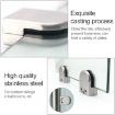 Matte Polished Stainless Steel Glass/Wood Clamp Bracket 8-12mm - 5