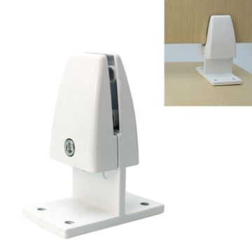 White T Shape Aluminum Alloy Desktop Screen Partition Fixing Clip - 1