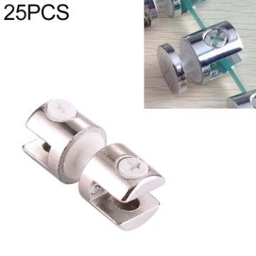 Zinc Alloy 8mm Double-sided Glass Fixing Clamp Bracket - 1