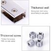Zinc Alloy 12mm Rectangular Glass Fixing Clamp Bracket - 3