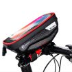 WILD MAN E1 Waterproof MTB Phone Bag Front Tube Bag (Red) - 1