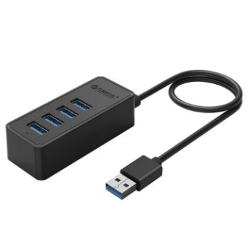 ORICO W5P-U3-30 4-Port USB 3.0 HUB with 30cm Cable (Black) - 1