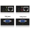 VGA & Audio Extender 1920x1440 HD 100m with UK Plug Adapter - 4