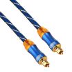 EMK 2m Gold Plated Toslink Male to Male Optical Audio Cable - 2
