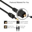 1m Optical Audio Cable: Toslink Male to 3.5mm Mini Toslink Male - 3