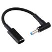 100W USB-C Adapter Cable for HP, 4.5x0.6mm Elbow, Nylon Braid - 1