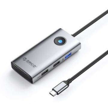 ORICO PW11-5P 5-in-1 USB-C Docking Station, 5Gbps, Dark Gray - 1