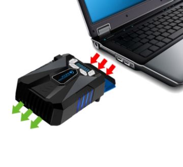 Ice Troll 5 COOLCOLD Portable Laptop Cooling Fan - Adjustable Speed - 1
