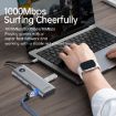ORICO PW11-9P 8-in-1 USB-C Docking Station, 5Gbps, Silver - 6