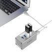 ORICO A3H4 Aluminum 4 Port USB 3.0 HUB with Power Supply (Silver) - 4