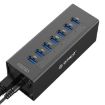 ORICO A3H7 7-Port USB 3.0 HUB with Power Supply for Laptops, Black - 3