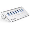 ORICO M3U7-G2 Aluminum 7-Port USB 3.2 Gen2 10Gbps HUB Silver - 1