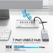 ORICO M3U7-G2 Aluminum 7-Port USB 3.2 Gen2 10Gbps HUB Silver - 4