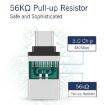 USB-C 3.1 Male to USB 3.0 Female Adapter, Aluminum Alloy (Grey) - 4